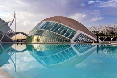 Hemisferic in The City of Arts and Sciences Valencia, Spain clipart