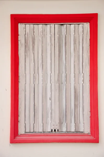 Rode rand venster — Stockfoto