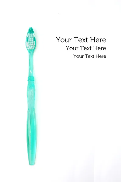 Escova de dentes verde — Fotografia de Stock