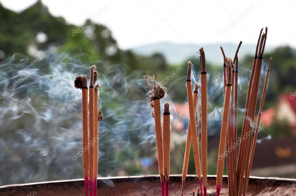 A cup of incense