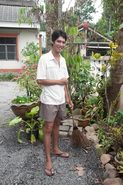 Homem jardim — Fotografia de Stock