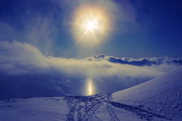 Halo in Alps — Stock Photo, Image