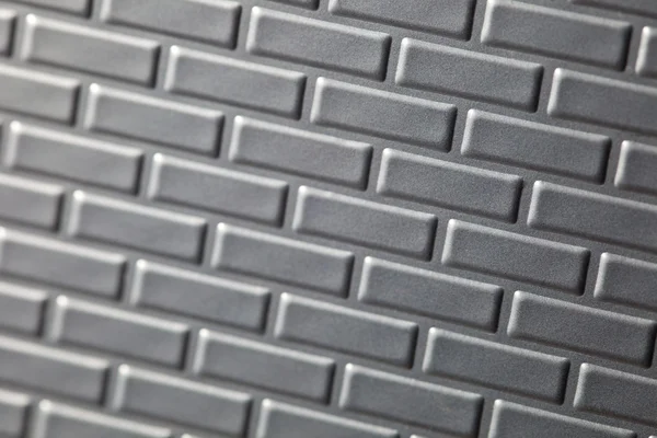 Muro di mattoni metallici — Foto Stock