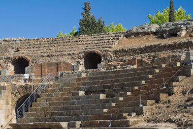 Roman amphitheater of Merida clipart