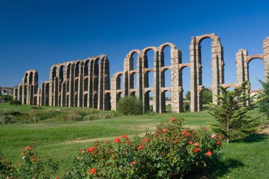The Miracles' aqueduct of Merida - Emerita Augusta clipart