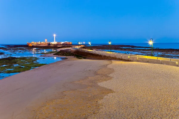 Playa de La Caleta de Cádiz —  Fotos de Stock