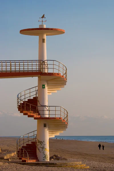 Escaleras de caracol en la playa —  Fotos de Stock