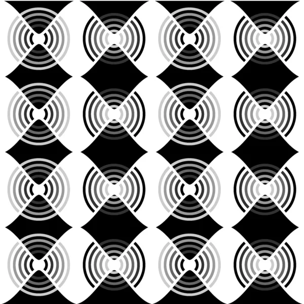 stock vector Black and white  hypnosis pattern