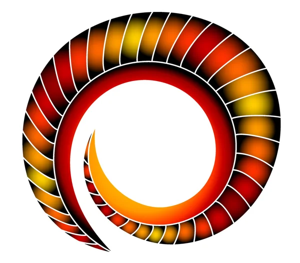 Cadre en spirale — Image vectorielle