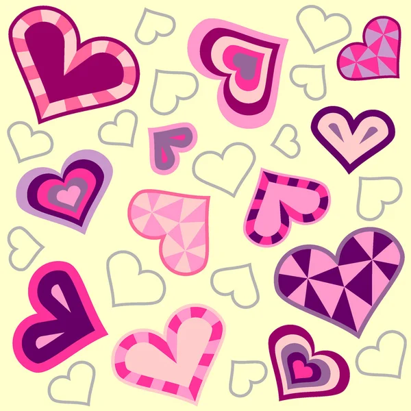 Hjärta kärlek mönster Stockillustration