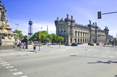 Barcelona Square, Spain clipart