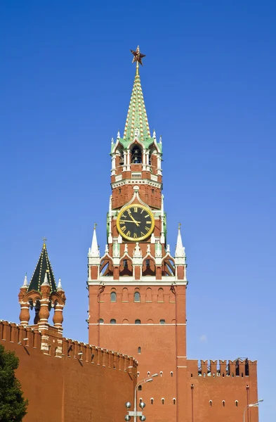 Torre Spasskaya de Moscou Kremlin — Fotografia de Stock