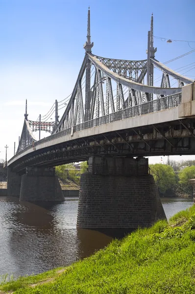 Міст через Волгу Ліцензійні Стокові Зображення