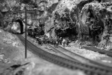 Model Railroad Scene clipart