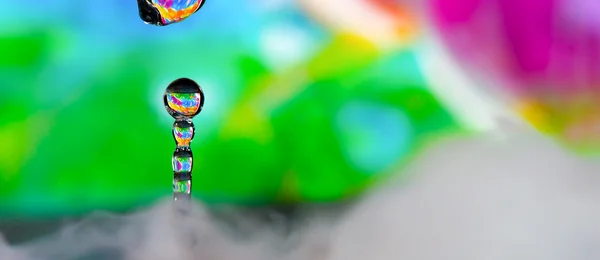 Colorful Water Drop Sculptures — Stock Photo, Image