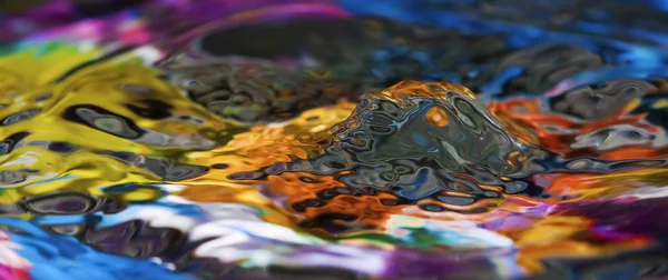 Woda kolorowy i kreatywnych kropla kreacje — Zdjęcie stockowe
