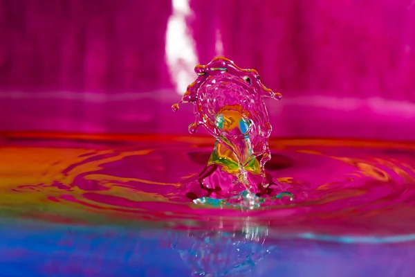 Красочный фон капли воды — стоковое фото