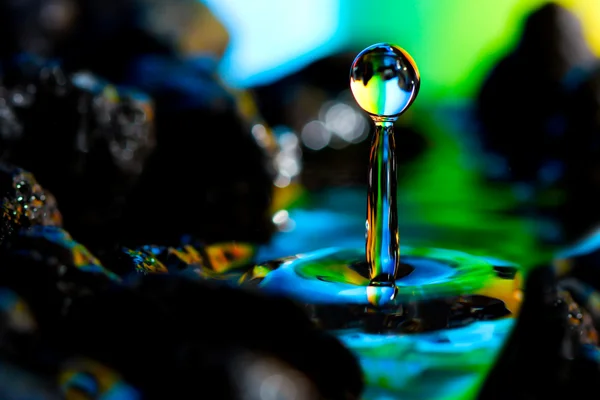 stock image Colorful and Creative Water Drop Landscapes