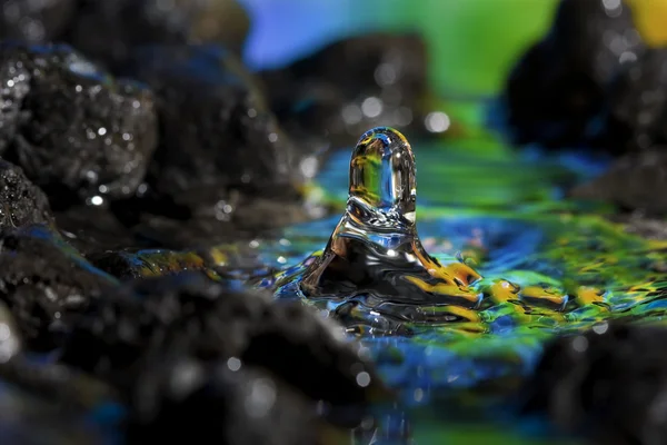 Stock image Colorful and Creative Water Drop Creations