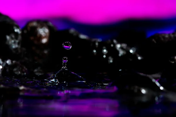 Colorful and Creative Water Drop Landscapes — Stock Photo, Image