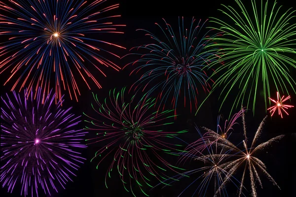 Feuerwerk zum Unabhängigkeitstag — Stockfoto