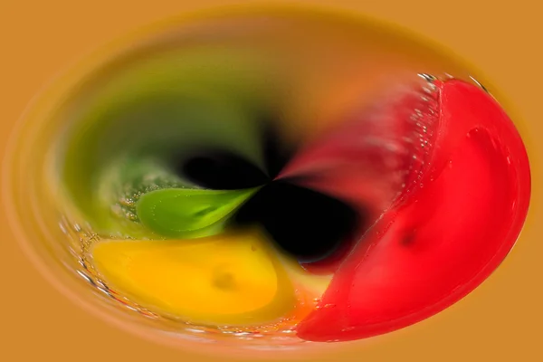 Pailles à boire colorées abstraites — Photo