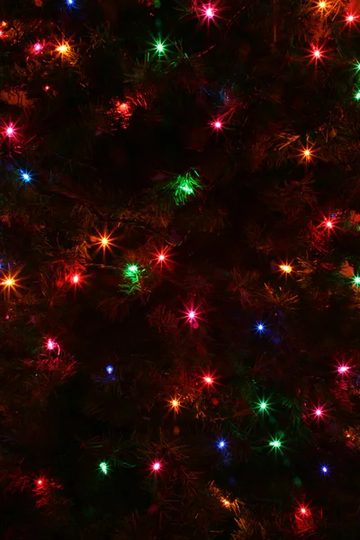 クリスマス ツリー ライト抽象 — ストック写真