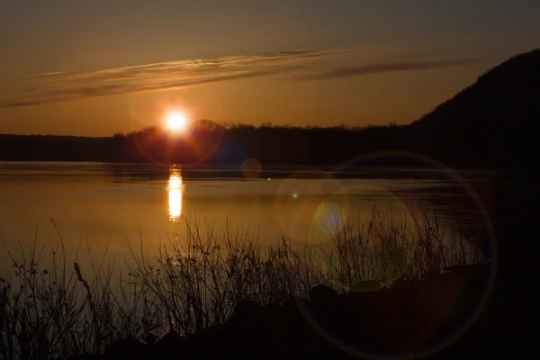Річка sunrise — стокове фото
