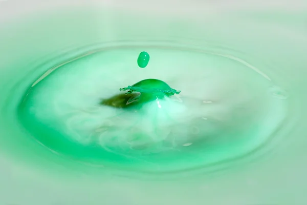 One Water Drop Hitting Another — Stock Photo, Image
