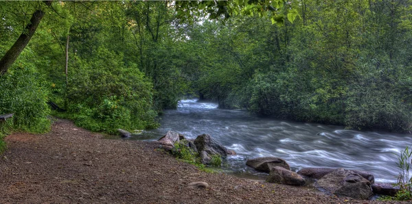 River rapids in hdr — Stock Photo, Image