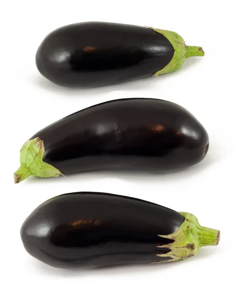 Beyaz üzerine patlıcan — Stok fotoğraf
