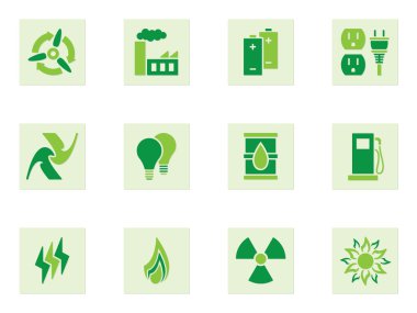 yeşil enerji simgeler