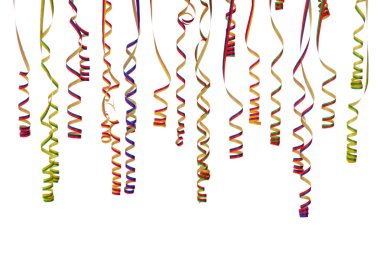 Colorful streamers clipart