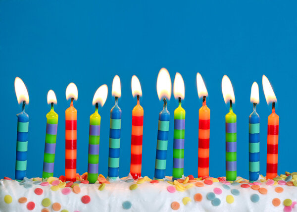 Birthday candles — Stock Photo, Image