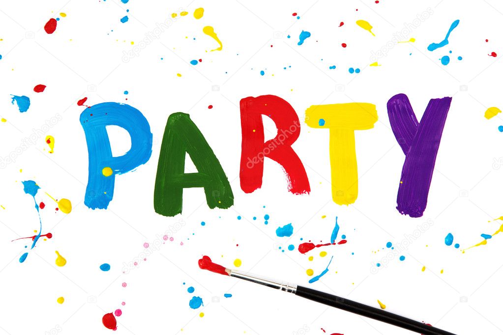 Party letters — Stock Photo © egal 5446303