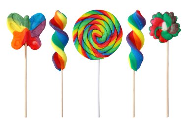Colorful lollipops clipart