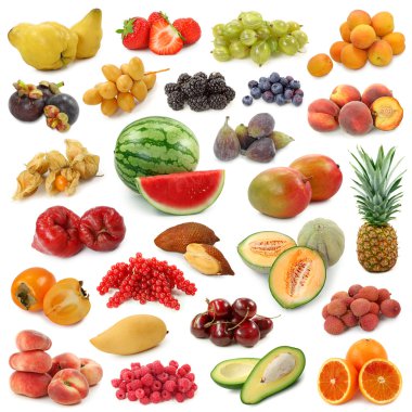 Fruits collection clipart