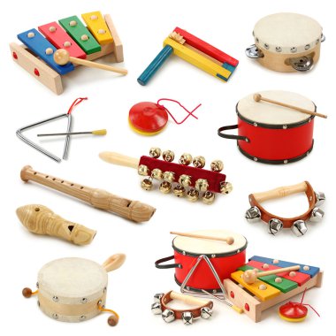 Musical instruments collection clipart