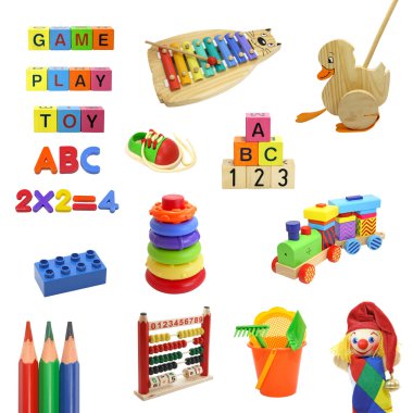 Toys collection clipart