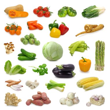 Vegetable collection clipart