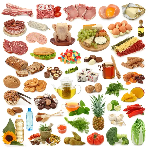 Voedsel collectie — Stockfoto