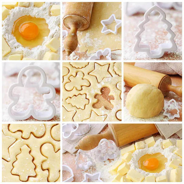 Ingredientes de cozedura para pastelaria shortcrust — Fotografia de Stock