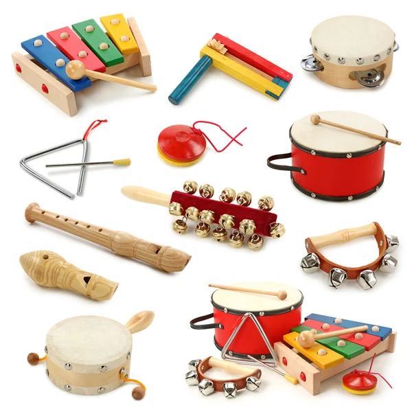 Kolekcja instrumentów muzycznych — Zdjęcie stockowe