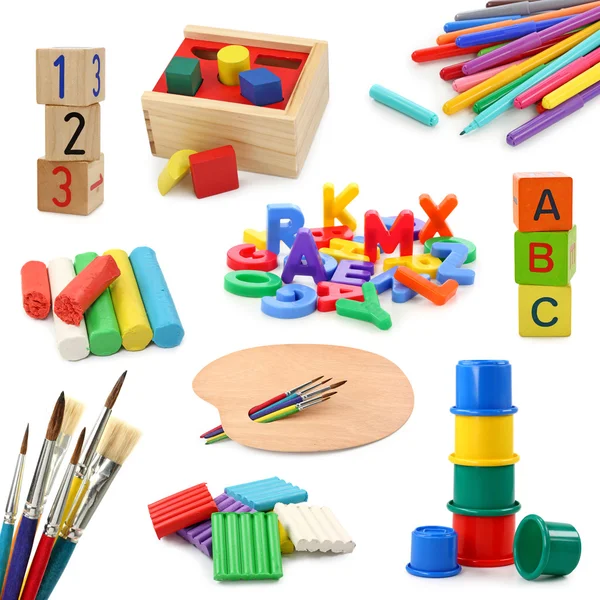 Preschool objects collection — Stock Photo, Image
