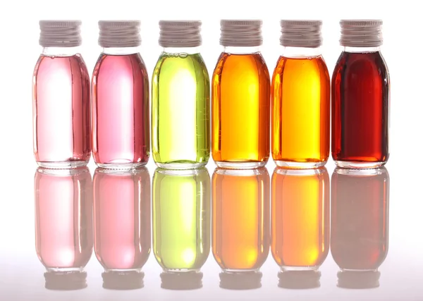 Bottles with essential oils — Stock Photo, Image