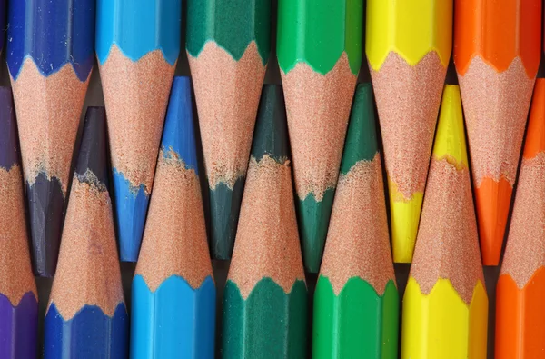 Кольорові олівці деревини — стокове фото