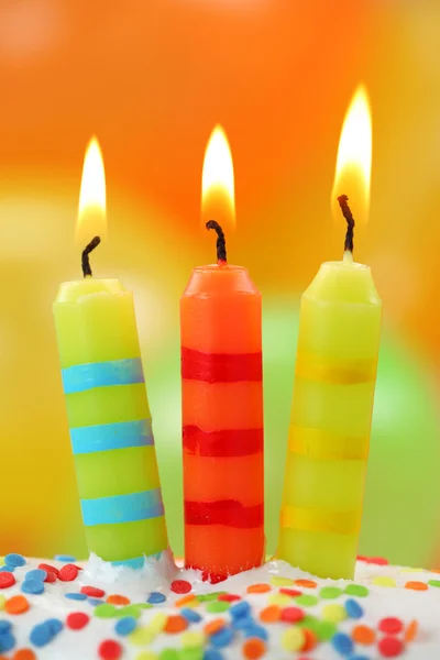 Narozeninové svíčky — Stock fotografie