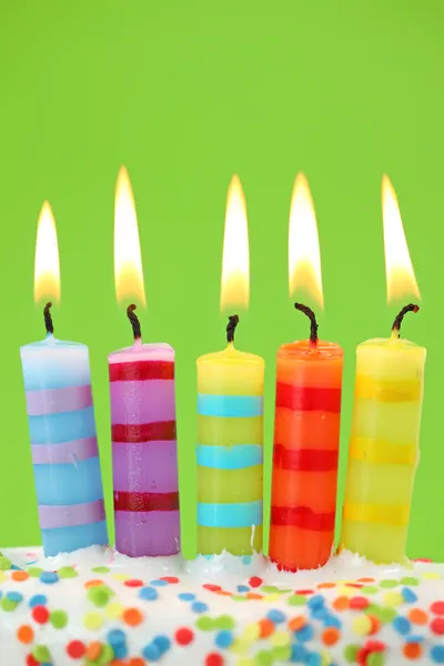 Pět narozeninové svíčky — Stock fotografie