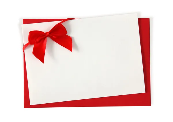 Envelope de papel vermelho — Fotografia de Stock