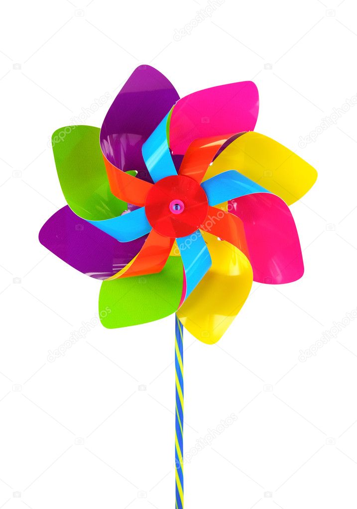 Colored pinwheel